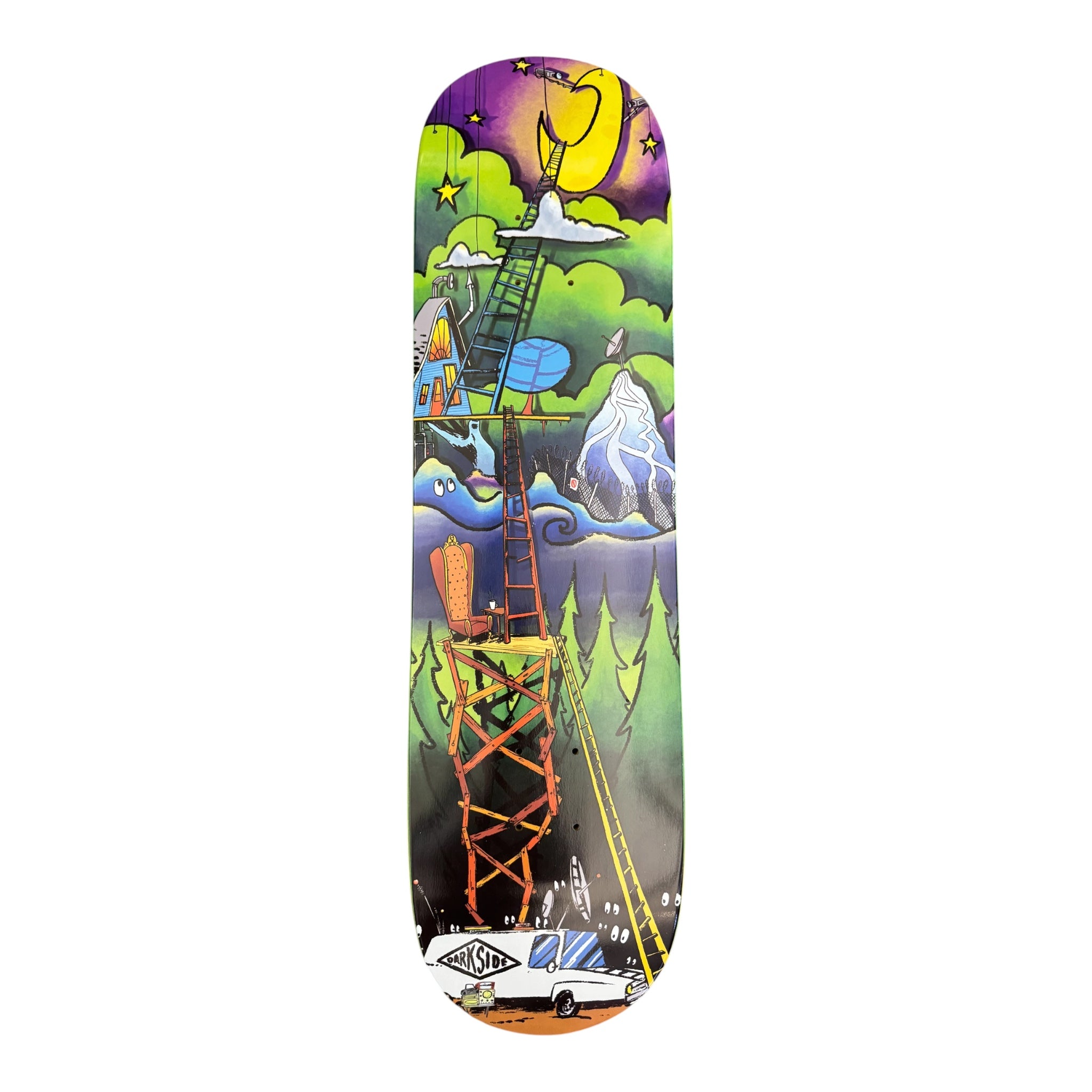 Darkside DS Surveillance Van Skateboard Deck Art by John Garoutte