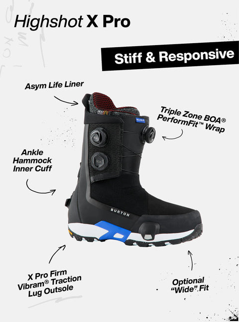 Burton Men's Highshot X Pro WIDE Step On Snowboard Boots 2026