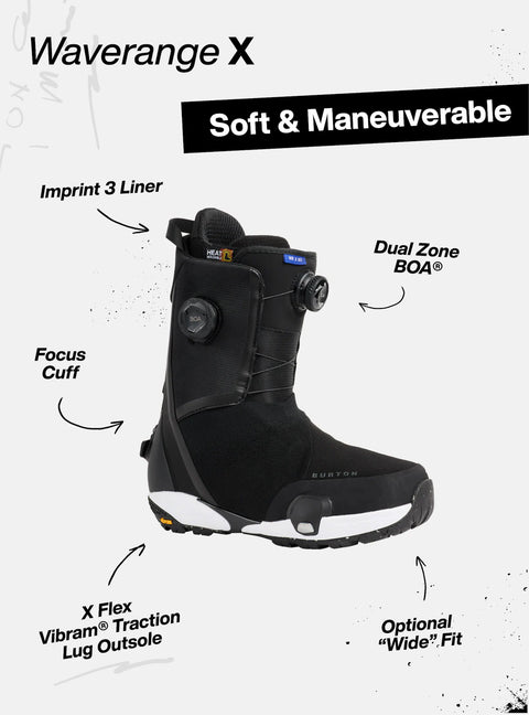 Burton Men's Waverange X Step On Snowboard Boots 2026 - SAMPLE