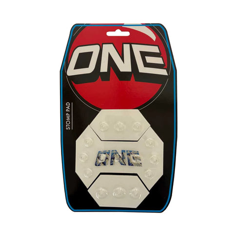 One Ball Clear Mod Pod Blue Logo Stomp Pad