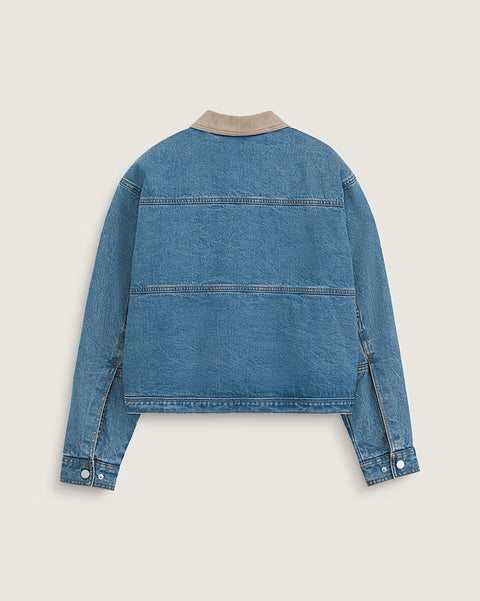 Vans Women's Nicola Cropped Chore Denim Jacket (Multiple Color Options)