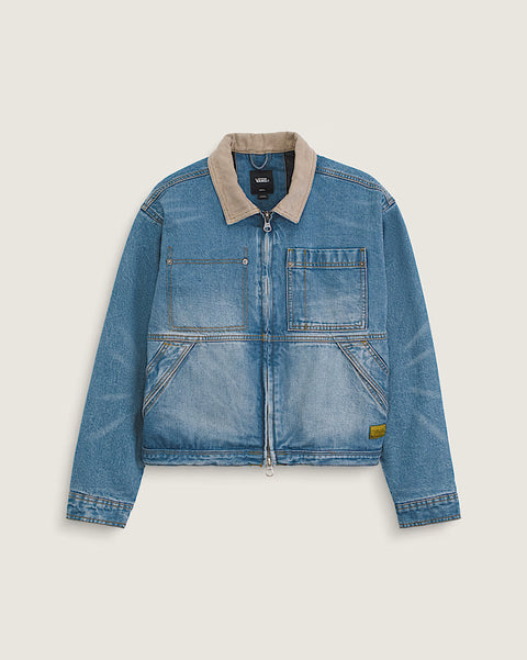 Vans Women's Nicola Cropped Chore Denim Jacket (Multiple Color Options)