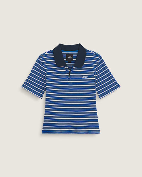Vans Women's Priscilla Polo Yarn Dye SS Top