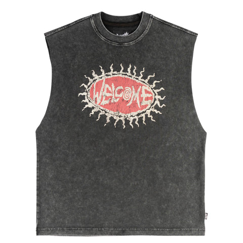 Welcome Cavity Sleeveless Knit