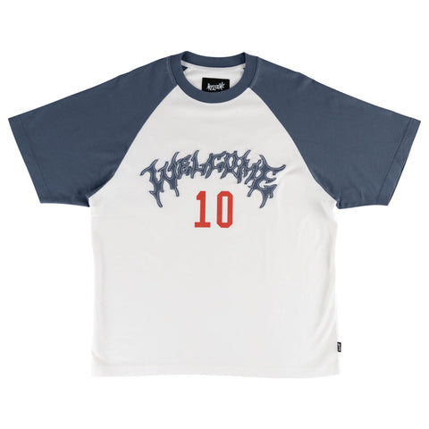 Welcome Dugout Raglan W/Fabric Patch