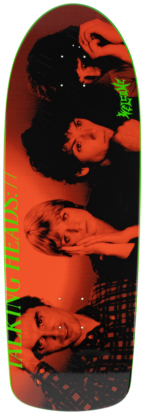 Welcome x Talking Heads Pyscho on Boar Green Dip Skateboard Deck