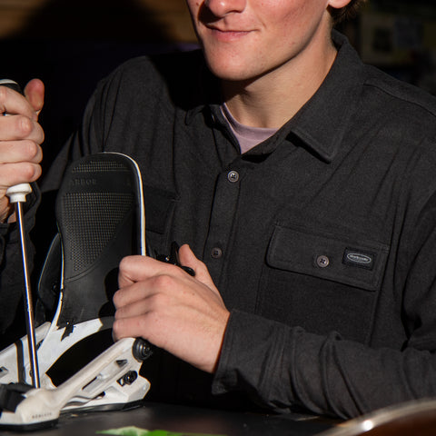 Darkside Routine Tomson Polar Fleece Button Up Shirt