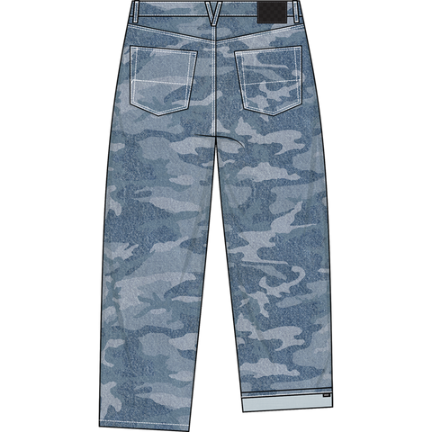 Vans Check-5 Loose Camo Printed Denim Pant