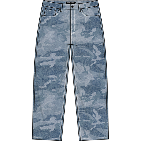 Vans Check-5 Loose Camo Printed Denim Pant