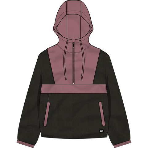 Vans MTE Kennett Polar Fleece Half Zip Hoodie