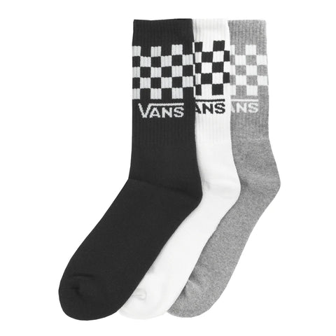 Vans Classic Check Crew 3-Pack Socks 2026 (Multiple Color and Size Options)