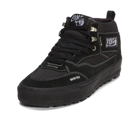 Vans Half Cab GORE-TEX MTE high-top sneaker in all-black with lug sole