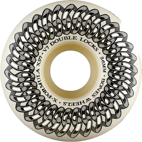 Bones X-Formula Double Locks V7 97a Skateboard Wheels (Multiple Size Options)
