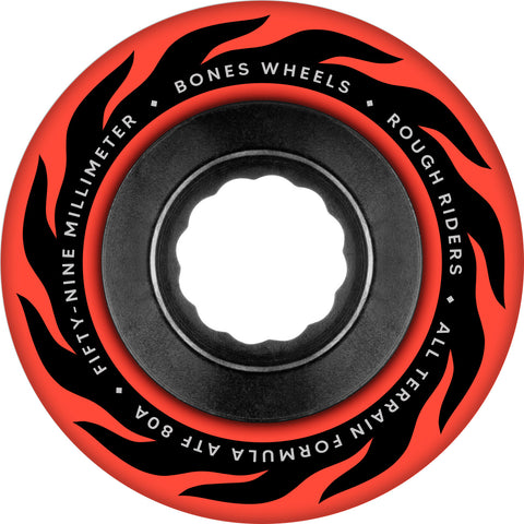 Bones ATF Rough Riders Eternal Flame 80a Skateboard Wheels (Multiple Color/Size Options)