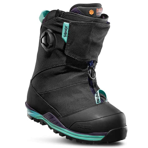 32 Women's Jones MTB Snowboard Boots Black/Teal 7 - 2018