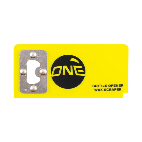 One Ball Bottle Opener Snowboard Wax Scraper