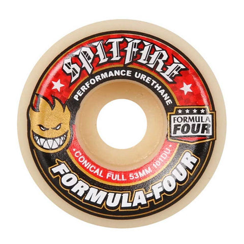 Spitfire F4 101D Conical Full Skateboard Wheels (Multiple Size Options)