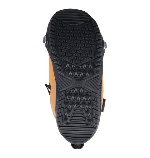 Bottom sole view of DC Men's Quantum Step On snowboard boot showing tread pattern
