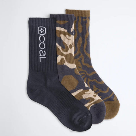 Coal The Everyday Crew Socks Three Pack (Multiple Color Options)