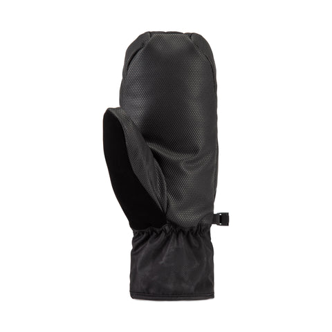 Howl Flyweight Mitten in black with textured dot pattern and adjustable wrist strap
