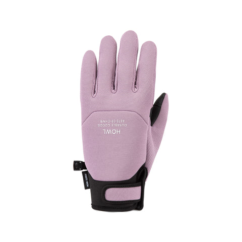 Howl Jeepster snowboard glove in lavender purple with black wrist strap