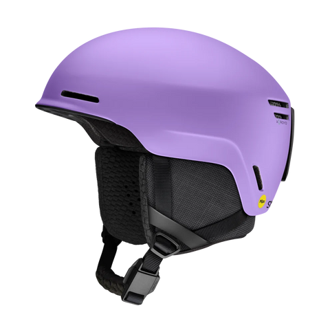 Smith Method Pro MIPS snowboard helmet in matte purple with black ear pads