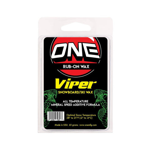 One Ball Viper Rub On Snowboard Wax 65g