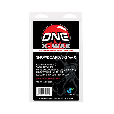 One Ball X-Wax 5 Pack Snowboard Wax 225g