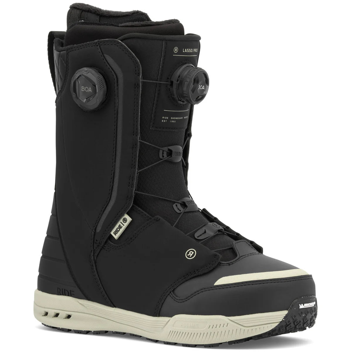 good ride snowboard boots Octave Boot 2026 The Lasso Pro is fitted with IntuitionDream Liner and Tongue TiedHybrid Harness system to evenly distributes pressure throughout the inner of the boot while locking in your foot Ride Kids' Norris Snowboard Boots