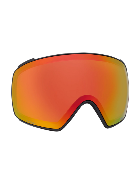 Anon M4S Toric replacement goggle lens with red-orange mirrored tint and black frame