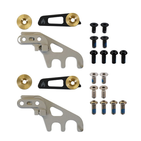 Spark Top-Mount Crossbar Splitboard Replacement Clips Black/Metal